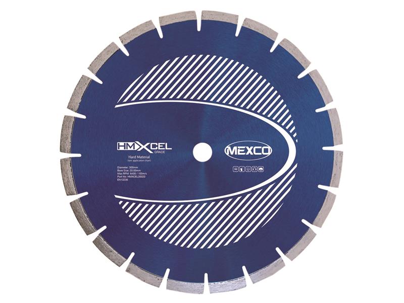 MEXHMXL300 - XCEL Grade Hard Materials Diamond Blade 300 x 20mm