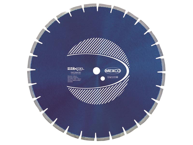 MEXHMXL400 - XCEL Grade Hard Materials Diamond Blade 400 x 20mm