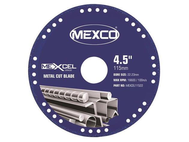 MEXMEXL115 - XCEL Grade Metal Cut Diamond Blade 115 x 22mm