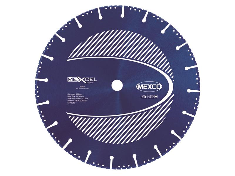 MEXMEXL300 - XCEL Grade Metal Cut Diamond Blade 300 x 20mm