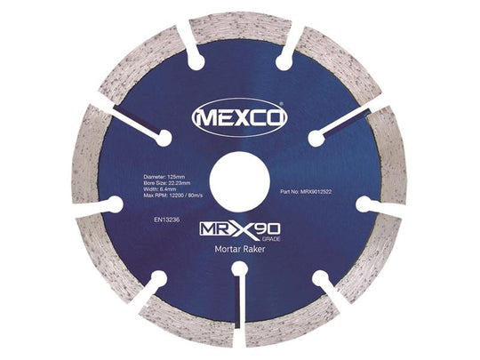MEXMRX90125 - X90 Grade Mortar Raking Diamond Blade 125 x 22mm