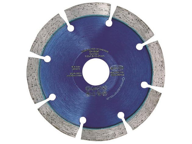 MEXRBX10115 - RB X10 Radius / Curve Cutting Diamond Blade 115 x 22.23mm