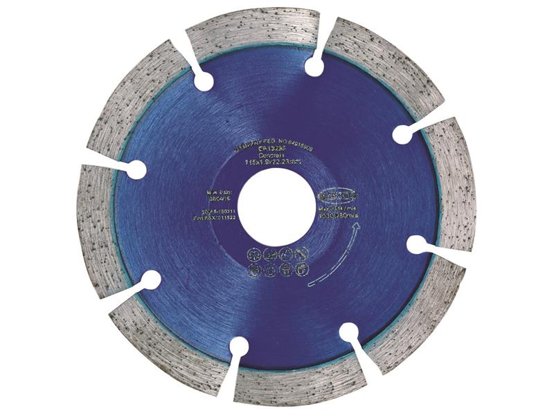 MEXRBX10115 - RB X10 Radius / Curve Cutting Diamond Blade 115 x 22.23mm