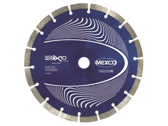 MEXRBX10230 - RB X10 Radius / Curve Cutting Diamond Blade 230 x 22.23mm