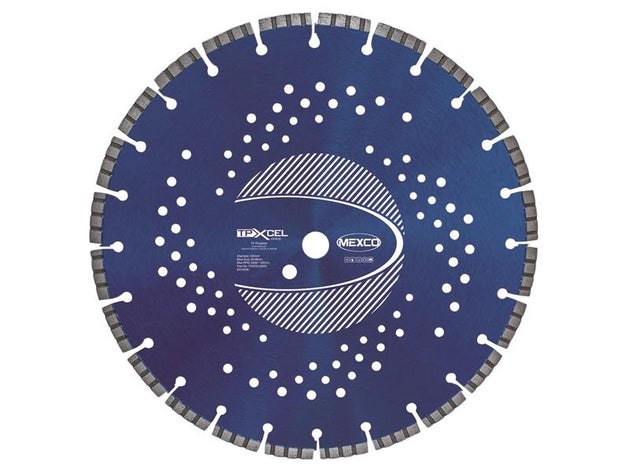 MEXTPXL350 - XCEL Grade Tri-Purpose Diamond Blade 350 x 20mm