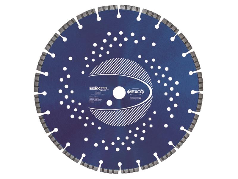 MEXTPXL3505 - XCEL Grade Tri-Purpose Diamond Blade 350 x 25.4mm
