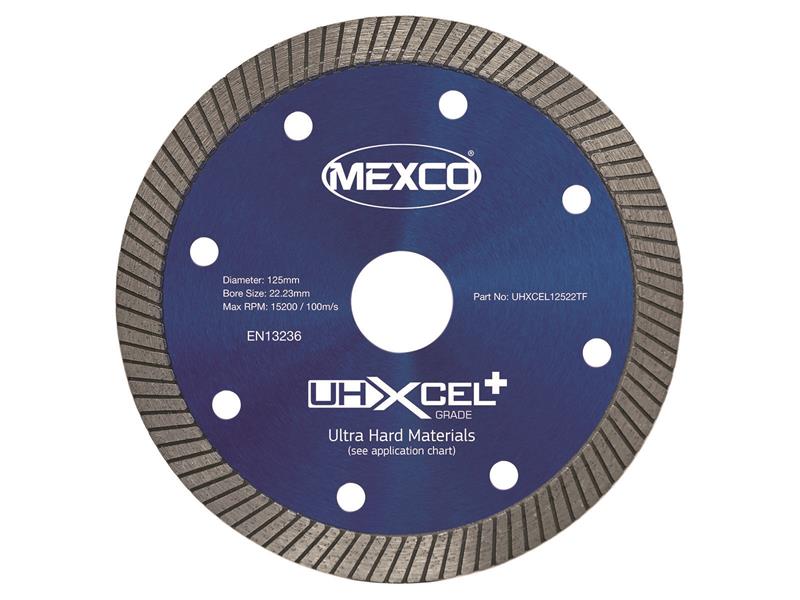 MEXUHXL125T - UHXCEL+ Ultra Hard Plus Diamond Blade 125 x 22mm