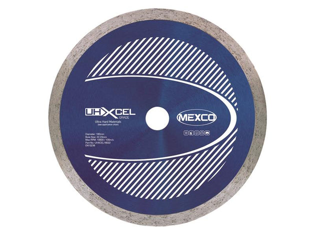 MEXUHXL180 - UHXCEL Ultra Hard Materials Diamond Blade 180 x 22mm