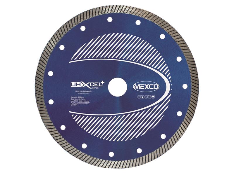 MEXUHXL200T - UHXCEL+ Ultra Hard Plus Diamond Blade 200 x 22mm
