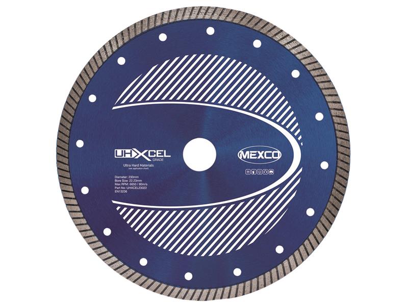 MEXUHXL230 - UHXCEL Ultra Hard Materials Diamond Blade 230 x 22mm