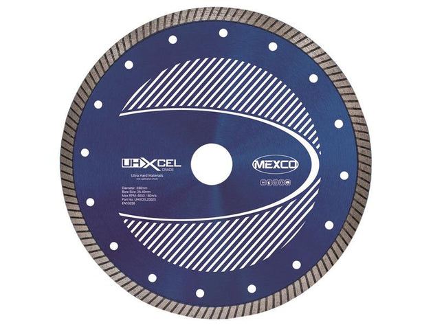 MEXUHXL2305 - UHXCEL Ultra Hard Materials Diamond Blade 230 x 25.4mm