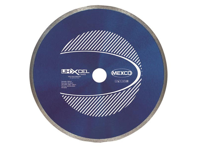 MEXUHXL2505 - UHXCEL Ultra Hard Materials Diamond Blade 250 x 25.4mm