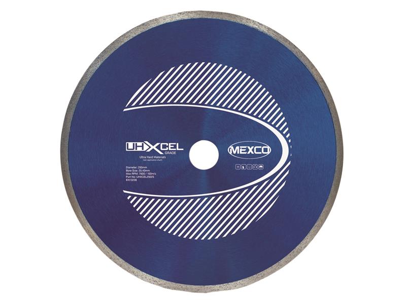 MEXUHXL2505 - UHXCEL Ultra Hard Materials Diamond Blade 250 x 25.4mm