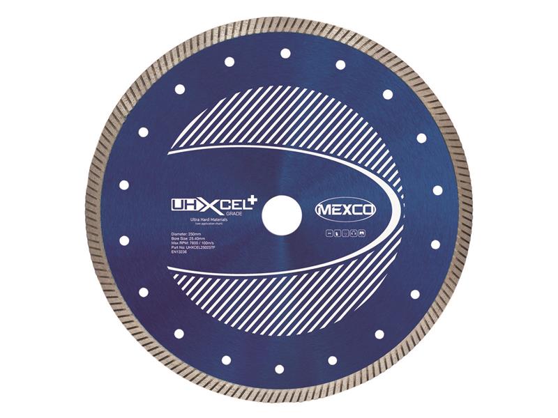MEXUHXL2505T - UHXCEL+ Ultra Hard Plus Diamond Blade 250 x 25.4mm