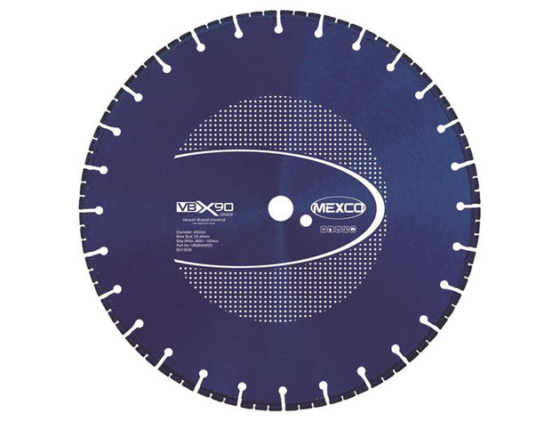 MEXVBX904005 - VBX90 Grade Universal Diamond Blade 400 x 25.4mm