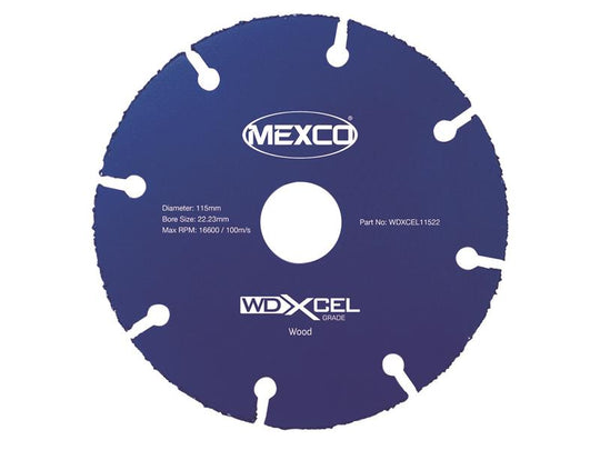 MEXWDXL115 - WD XCEL Grade Wood Cut Blade 115 x 22mm