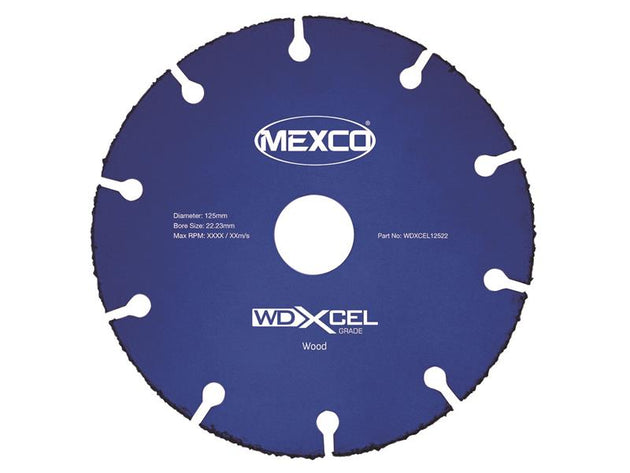 MEXWDXL125 - WD XCEL Grade Wood Cut Blade 125 x 22mm