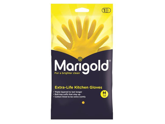 MGD175438 - Extra-Life Kitchen Rubber Gloves - Medium (1 Pair)