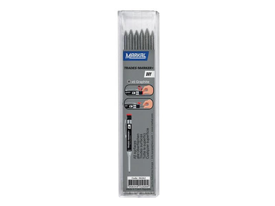 MKL96262 - TRADES-MARKER® DRY Graphite Refills (Pack 6)