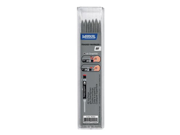 MKL96262 - TRADES-MARKER® DRY Graphite Refills (Pack 6)