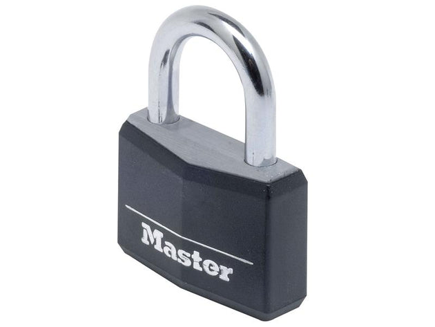 MLK9140BLK - Aluminium Black Vinyl Cover 40mm Padlock 4-Pin
