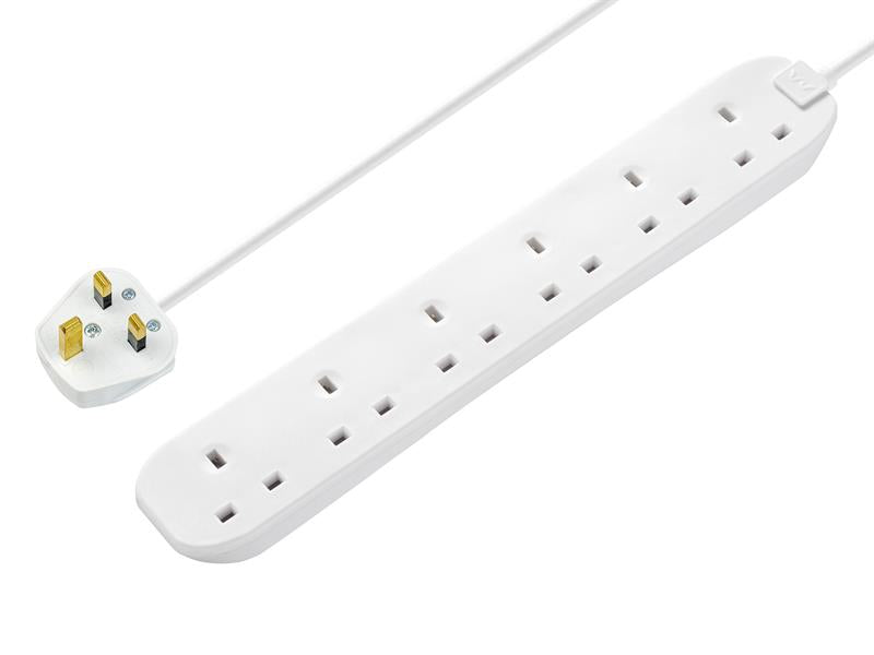 MSTBSG210 - Trailing Extension Lead 6 Gang 13A 2m BSG2N-MP