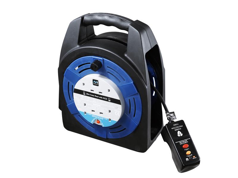MSTHBT20RCD - Case Reel 240V 13A 4-Socket RCD & Thermal Cut-Out 20m