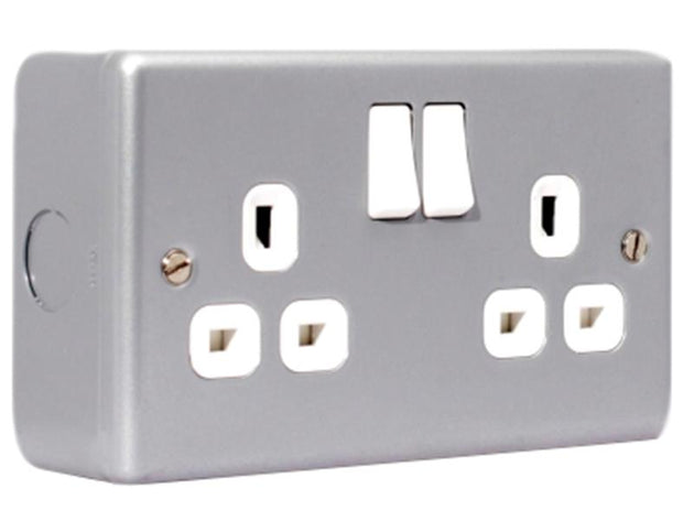 MSTMC522 - Metal Clad Switched Socket 2-Gang 13A