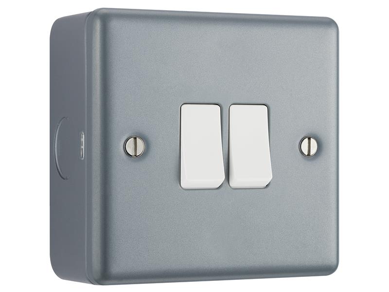 MSTMC542 - Metal Clad 2-Gang 2-Way Light Switch