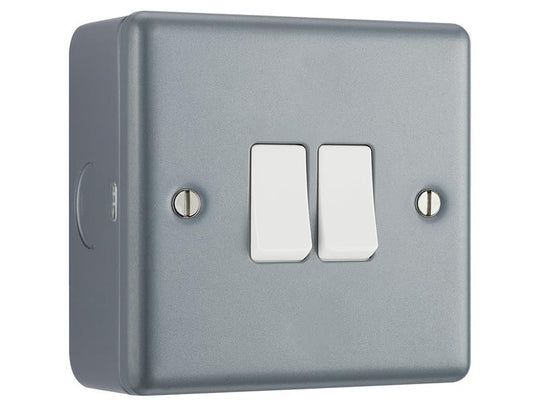 MSTMC542 - Metal Clad 2-Gang 2-Way Light Switch