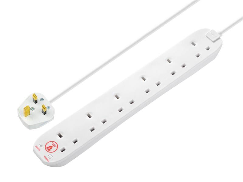 MSTSRG6210 - Surge Extension Lead 6 Gang 13A 2m SRG62N-MP