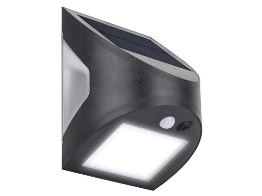 MSTSW30B40 - Prysm Outdoor Solar Wall Light with PIR Motion Sensor - Black 300 Lumens