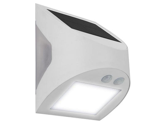 MSTSW30W40 - Prysm Outdoor Solar Wall Light with PIR Motion Sensor - White 300 Lumens