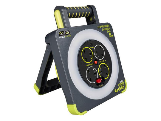 MSTWLU05134 - Work Light Cable Reel 240V 13A 4-Socket 5m
