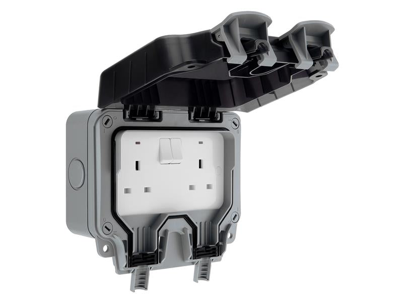 MSTWP22 - IP66 Weatherproof Outdoor Switched Socket 2-Gang