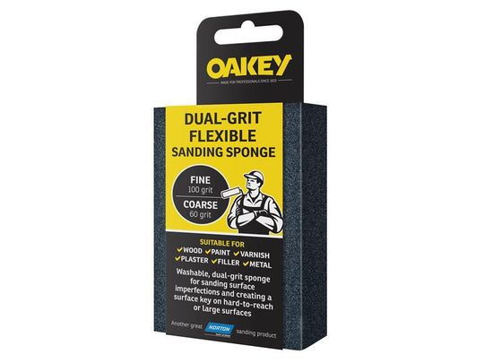 OAK58593 - Dual-Grit Flexible Sanding Sponge Fine/Coarse