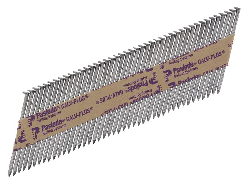 PAS141210 - 2.8 x 63mm 350 Ring Nails Galvanised Finish Box of 3300 + 3 Fuel Cells
