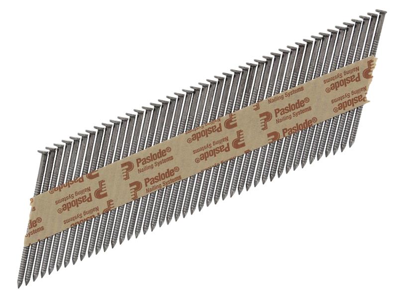 PAS141226 - 3.1 x 75mm 350 Ring Nails Bright Finish Box of 2200 + 2 Fuel Cells