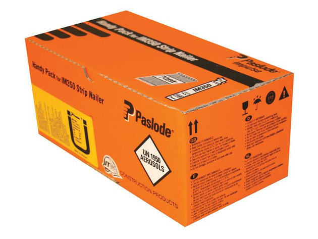 PAS141266 - 3.1 x 75mm 350 Ring Nails Stainless Steel Finish Box of 1100 + 1 Fuel Cell