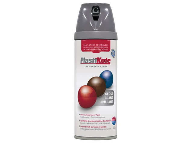 PKT21101 - Premium Gloss Medium Grey 400ml 21101
