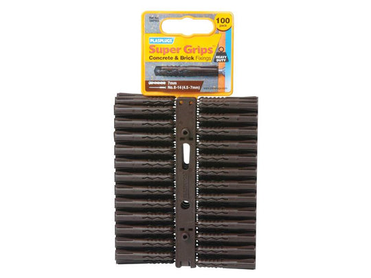 PLASBP503 - Supergrip Heavy-Duty Brown x 100 SBP503