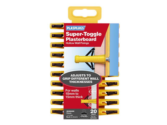 PLASSTC554 - Toggle Plasterboard Fixing Heavy Duty x 20 SSTC554