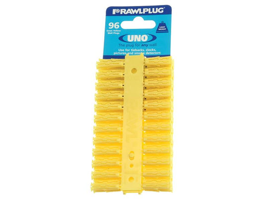 RAW68500 - Yellow UNO® Plugs 5 x 24mm (Card 96)