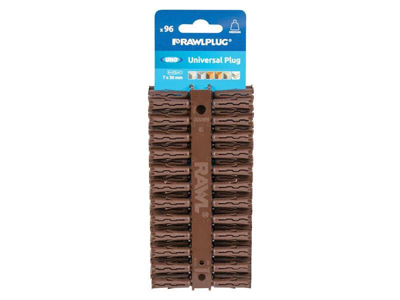 RAW68560 - Brown UNO® Plugs 7 x 30mm (Card 96)