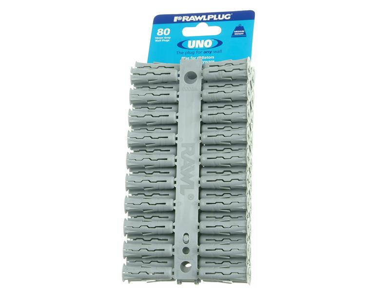 RAW68615 - Grey UNO® Plugs 10 x 36mm (Card 80)
