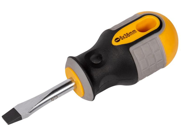 ROU22151 - Stubby Screwdriver Slotted Flared 6.0 x 38mm