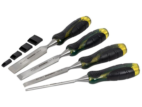 ROU30154 - Pro Series Bevel Edge Chisel Set, 4 Piece