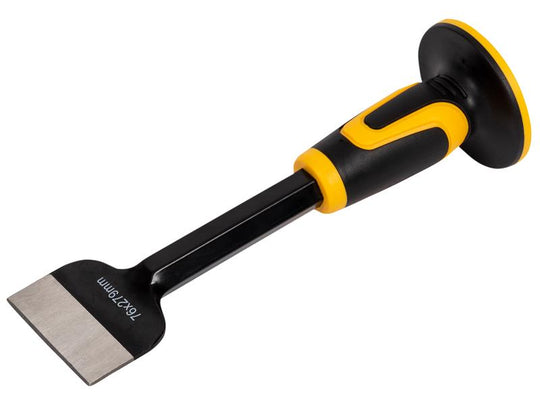 ROU31990 - Electrician's Bolster with Hand Guard 76 x 279mm (3 x 11in) 19mm Shank