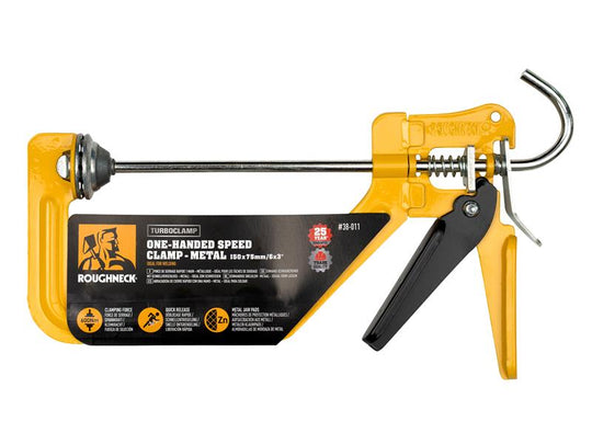 ROU38011 - TurboClamp™ One-Handed Speed Clamp - Metal Jaws 150mm (6in)