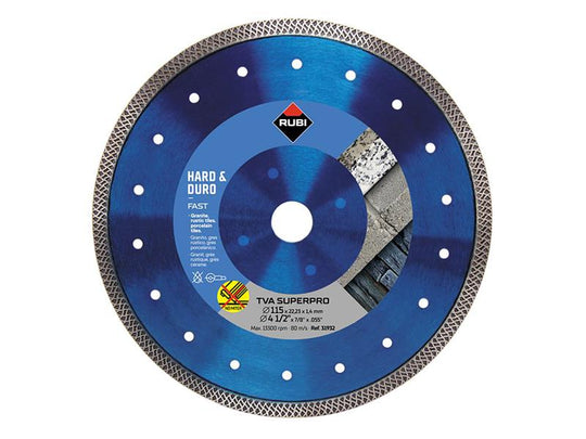 RUB31932 - TVA 115 SUPERPRO Turbo Viper Diamond Blade 115mm